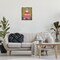 Stupell Industries Autumnal Mug on Bookstack Floater Framed Canvas Wall Art Design by Be Ni La